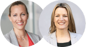 Porträtbild von Mag.a Susanna Hauptmann, MES MA Geschäftsführerin von Radland NÖ und MMag.a Annemarie Bauer, Stadtamtsdirektorin von Neulengbach.