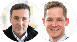 Portrait Karl Hintermeier und Claas Bischof von message