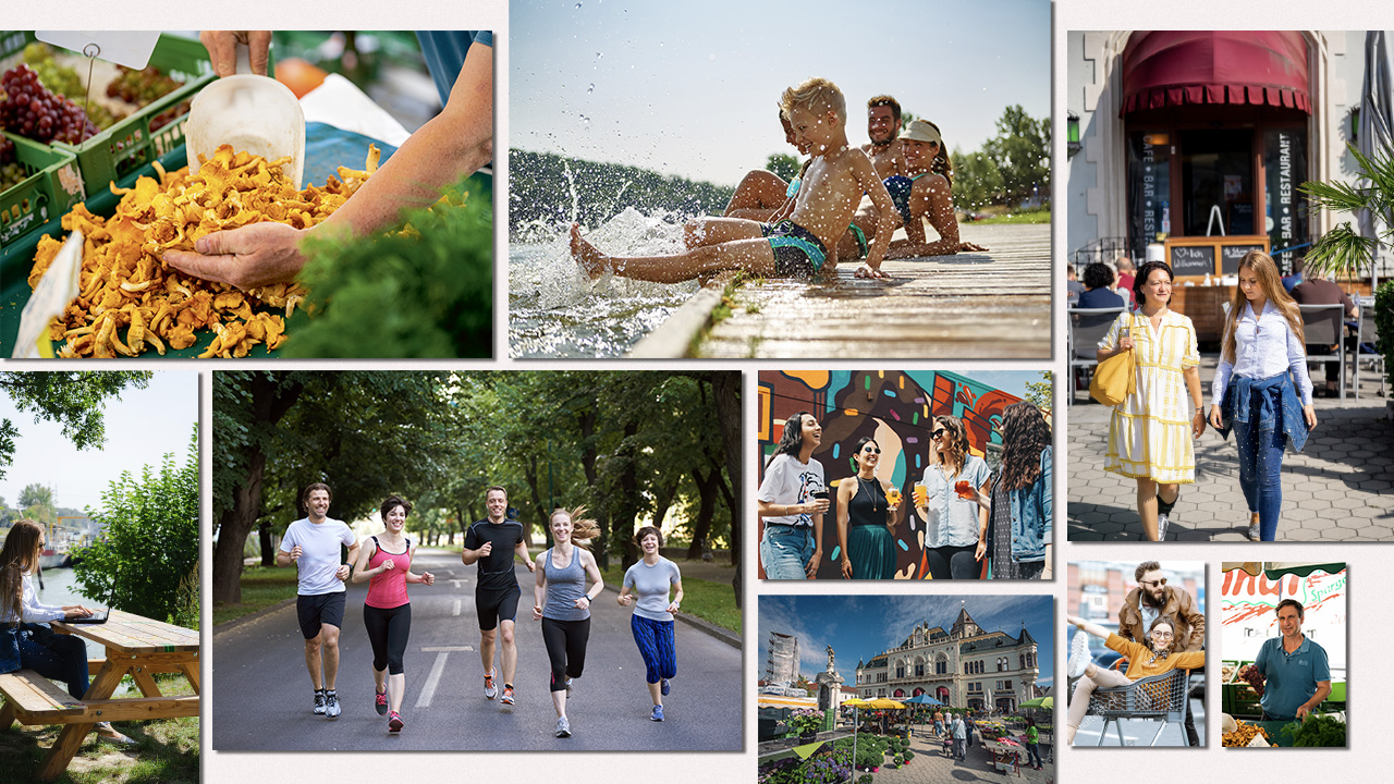 Lebensqualität in Korneuburg: Impressionen vom Stadtleben, Markt, Freizeitaktivitäten, Natur und Gemeinschaft in der niederösterreichischen Bezirkshauptstadt